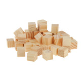 Maxbell 50 Wooden Square Scrabble Tiles For Crafts Wood 20*20mm - Aladdin Shoppers