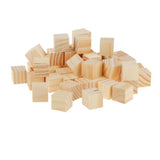 Maxbell 50 Wooden Square Scrabble Tiles For Crafts Wood 20*20mm - Aladdin Shoppers