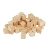 Maxbell 50 Wooden Square Scrabble Tiles For Crafts Wood 20*20mm - Aladdin Shoppers