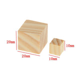 Maxbell 50 Wooden Square Scrabble Tiles For Crafts Wood 20*20mm - Aladdin Shoppers
