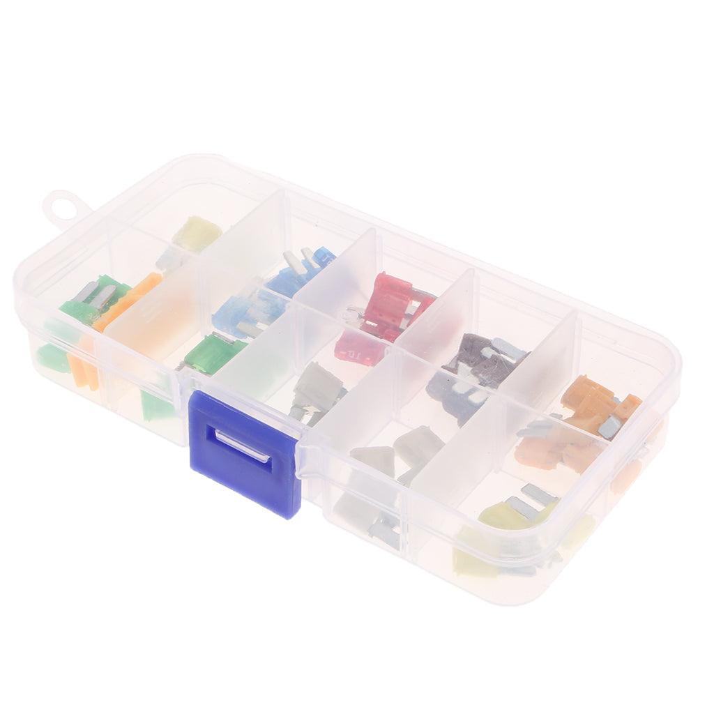 Maxbell 50pcs Mini Size ATA Auto Car Blade Fuses Assortment Kit Replacement 5A-30A - Aladdin Shoppers