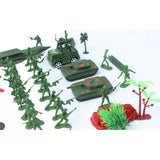 Maxbell 52 Pieces Army Men Playset 4cm Soldier Action Figures with Tanks Planes Flags & More Accessories - Aladdin Shoppers