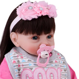 Maxbell 55cm 22" Cute Silicone Realistic Newborn Baby Girl Doll Blue Eyes Kids Toy - Aladdin Shoppers