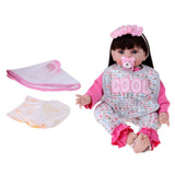 Maxbell 55cm 22" Cute Silicone Realistic Newborn Baby Girl Doll Blue Eyes Kids Toy - Aladdin Shoppers