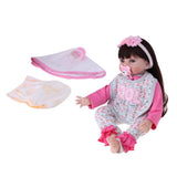 Maxbell 55cm 22" Cute Silicone Realistic Newborn Baby Girl Doll Blue Eyes Kids Toy - Aladdin Shoppers
