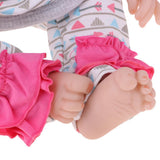 Maxbell 55cm 22" Cute Silicone Realistic Newborn Baby Girl Doll Blue Eyes Kids Toy - Aladdin Shoppers