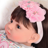 Maxbell 55cm 22" Cute Silicone Realistic Newborn Baby Girl Doll Blue Eyes Kids Toy - Aladdin Shoppers