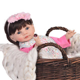 Maxbell 55cm 22" Cute Silicone Realistic Newborn Baby Girl Doll Blue Eyes Kids Toy - Aladdin Shoppers