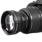 Maxbell 55mm 2x 2.0X Magnification Tele Telephoto Lens for Canon Nikon Sony DSLR Camera - Aladdin Shoppers