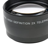 Maxbell 55mm 2x 2.0X Magnification Tele Telephoto Lens for Canon Nikon Sony DSLR Camera - Aladdin Shoppers