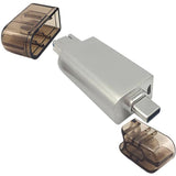 Maxbell 5in1 Multifunctional Type C/USB2.0/Micro USB SD/TF Card Reader Golden+Silver - Aladdin Shoppers