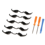 Maxbell 5Pack Replacement Black LB RB Triggers Bumpers Button + T8/T6 Screwdriver Tool + Plastic Crowbar for Microsoft Xbox One Elite Controller - Aladdin Shoppers