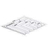 Maxbell 5Pcs Acrylic Quilting Ruler Set Patchwork Template DIY Sewing Tools 5 Styles - Aladdin Shoppers