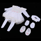 Maxbell 5pcs Cute Lace Clothes Suit for 22inch Reborn Doll Clothes Outfit Accessory - Aladdin Shoppers