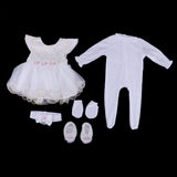 Maxbell 5pcs Cute Lace Clothes Suit for 22inch Reborn Doll Clothes Outfit Accessory - Aladdin Shoppers
