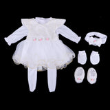 Maxbell 5pcs Cute Lace Clothes Suit for 22inch Reborn Doll Clothes Outfit Accessory - Aladdin Shoppers