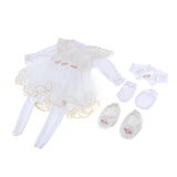 Maxbell 5pcs Cute Lace Clothes Suit for 22inch Reborn Doll Clothes Outfit Accessory - Aladdin Shoppers
