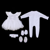 Maxbell 5pcs Cute Lace Clothes Suit for 22inch Reborn Doll Clothes Outfit Accessory - Aladdin Shoppers