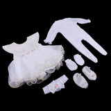 Maxbell 5pcs Cute Lace Clothes Suit for 22inch Reborn Doll Clothes Outfit Accessory - Aladdin Shoppers