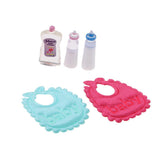 Maxbell 5pcs Dollhouse Miniature Baby Milk Bottles Bib & Shampoo Nursery Accessories - Aladdin Shoppers