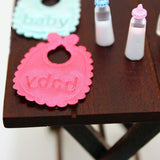 Maxbell 5pcs Dollhouse Miniature Baby Milk Bottles Bib & Shampoo Nursery Accessories - Aladdin Shoppers