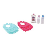 Maxbell 5pcs Dollhouse Miniature Baby Milk Bottles Bib & Shampoo Nursery Accessories - Aladdin Shoppers