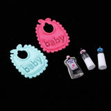 Maxbell 5pcs Dollhouse Miniature Baby Milk Bottles Bib & Shampoo Nursery Accessories - Aladdin Shoppers
