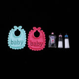 Maxbell 5pcs Dollhouse Miniature Baby Milk Bottles Bib & Shampoo Nursery Accessories - Aladdin Shoppers
