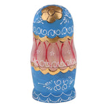 Maxbell 5Pcs Hand Paited Wooden Russian Nesting Dolls Matryoshka Kids Toys Red - Aladdin Shoppers