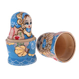 Maxbell 5Pcs Hand Paited Wooden Russian Nesting Dolls Matryoshka Kids Toys Red - Aladdin Shoppers