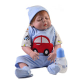 Maxbell 5pcs Jumpsuit & Pants Set Blue for 22-23inch Reborn Doll Clothes Accessories - Aladdin Shoppers