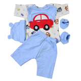 Maxbell 5pcs Jumpsuit & Pants Set Blue for 22-23inch Reborn Doll Clothes Accessories - Aladdin Shoppers