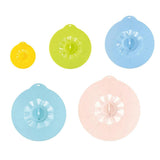 Maxbell 5pcs Silicone Wraps Seal Bowl Covers Food Saving Storage Stretch Lids Set - Aladdin Shoppers