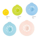 Maxbell 5pcs Silicone Wraps Seal Bowl Covers Food Saving Storage Stretch Lids Set - Aladdin Shoppers