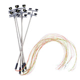 Maxbell 5Pieces 1:100 HO Scale Model Railway Yard Street Scenery Light LED Lamppost - Aladdin Shoppers