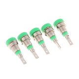 Maxbell 5Pieces 2mm Banana Jack Binding Post Nut for Multimeter Banana Socket green - Aladdin Shoppers