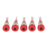 Maxbell 5Pieces 2mm Banana Jack Binding Post Nut for Multimeter Banana Socket red - Aladdin Shoppers