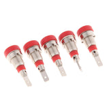 Maxbell 5Pieces 2mm Banana Jack Binding Post Nut for Multimeter Banana Socket red - Aladdin Shoppers