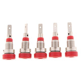 Maxbell 5Pieces 2mm Banana Jack Binding Post Nut for Multimeter Banana Socket red - Aladdin Shoppers