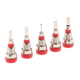 Maxbell 5Pieces 2mm Banana Jack Binding Post Nut for Multimeter Banana Socket red - Aladdin Shoppers