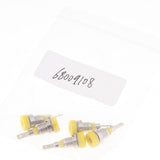 Maxbell 5Pieces 2mm Banana Jack Binding Post Nut for Multimeter Banana Socket yellow