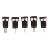 Maxbell 5Pieces 4mm Banana Jack Binding Post Nut for Multimeter Banana Socket black - Aladdin Shoppers