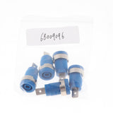 Maxbell 5Pieces 4mm Banana Jack Binding Post Nut for Multimeter Banana Socket blue