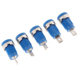 Maxbell 5Pieces 4mm Banana Jack Binding Post Nut for Multimeter Banana Socket blue - Aladdin Shoppers