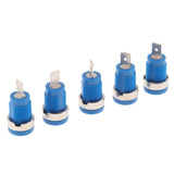 Maxbell 5Pieces 4mm Banana Jack Binding Post Nut for Multimeter Banana Socket blue - Aladdin Shoppers