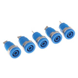 Maxbell 5Pieces 4mm Banana Jack Binding Post Nut for Multimeter Banana Socket blue - Aladdin Shoppers