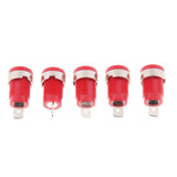 Maxbell 5Pieces 4mm Banana Jack Binding Post Nut for Multimeter Banana Socket red - Aladdin Shoppers