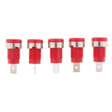 Maxbell 5Pieces 4mm Banana Jack Binding Post Nut for Multimeter Banana Socket red - Aladdin Shoppers