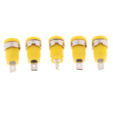 Maxbell 5Pieces 4mm Banana Jack Binding Post Nut for Multimeter Banana Socket yellow - Aladdin Shoppers