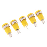 Maxbell 5Pieces 4mm Banana Jack Binding Post Nut for Multimeter Banana Socket yellow - Aladdin Shoppers